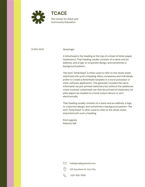 trust letterhead format|Trust Letterhead Template, Layout for Microsoft Word, .